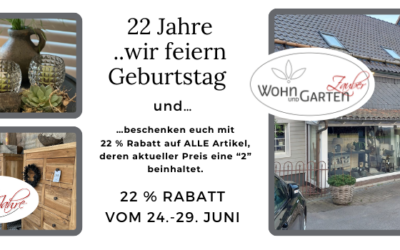 22 Jahre Wohn- & Gartenzauber